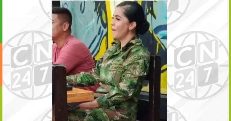 Mujer se hacía pasar por capitán del ejército nacional