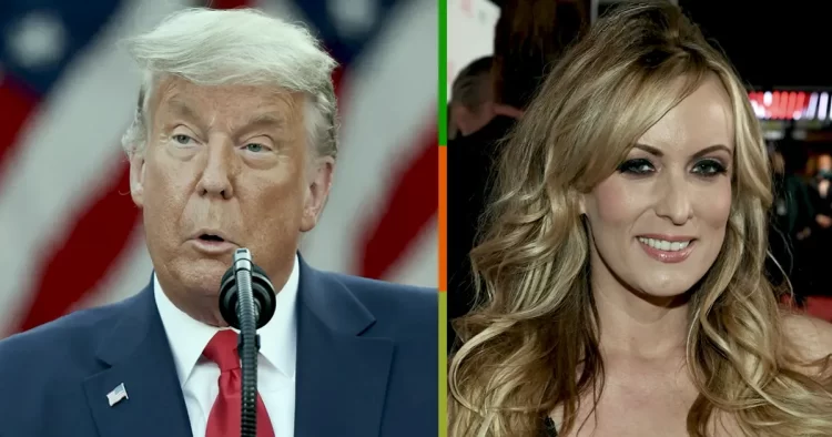 Stormy Daniels y Donald Trump