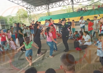 La Policia, Ejército y Ceproden realizan evento recreativo en el barrio El Éxodo de Puerto Libertador