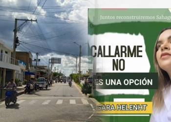 Sin importar las amenazas, la activista sahagunense Sara Helenht se postula para el Concejo Municipal