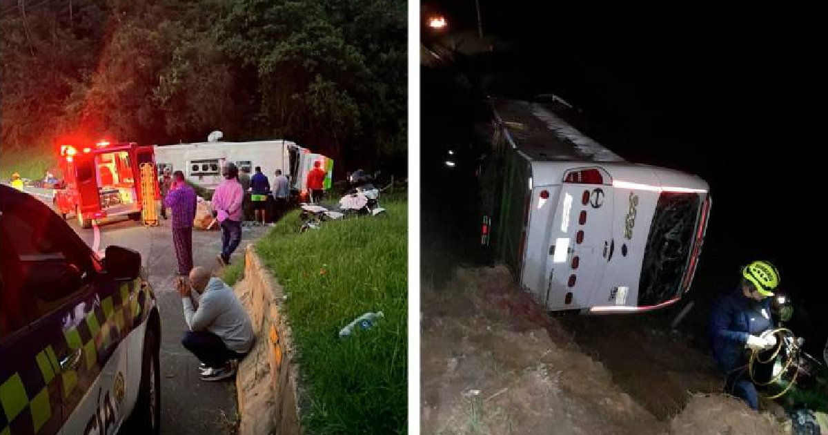 6 personas muertas y medio centenar heridas dejan accidentes en Antióquia