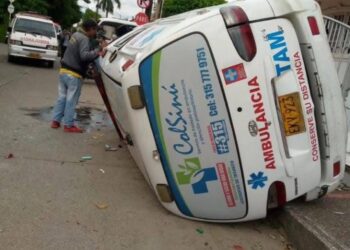 Pelea entre conductores de ambulancia en Montería por un paciente