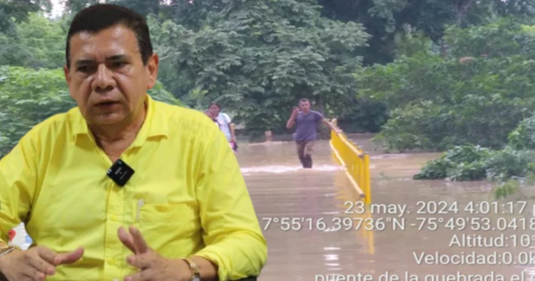 ¿Se contradijo el alcalde de Montelíbano sobre el puente El Perro? 