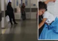 El dolor de una madre: ver a su hijo recién operado en el suelo de un hospital